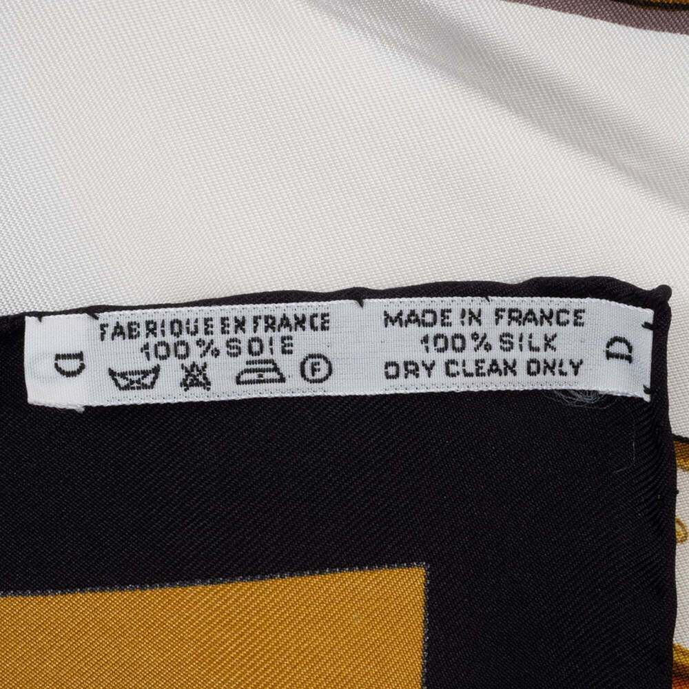 HERMES Black Silk Scarf - Picture 12 of 16